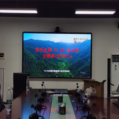 Affichage de épissure d'effet d'écran d'affichage à cristaux liquides 4K LED de rechange visuelle d'intérieur de mur de Shenzhen P1.86