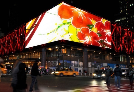 Intense arc extérieur incurvé d'écran du luminosité P8 LED formé pour la publicité