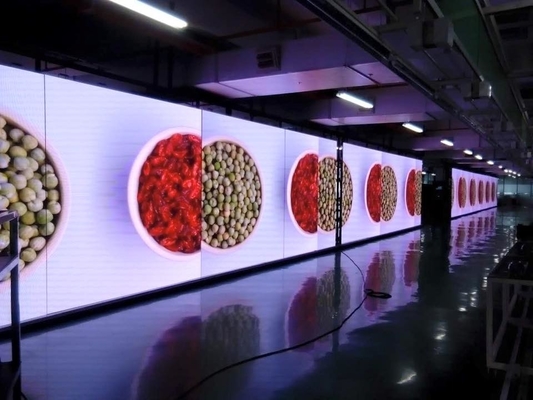 Écran visuel d'intérieur polychrome du mur TV du supermarché 4k LED pour le concert d'étape