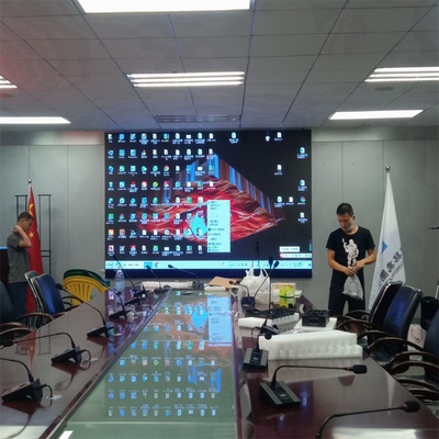 Salle de conférence de haute résolution de petite des pixels P1.25 4K 8K LED installation visuelle de mur