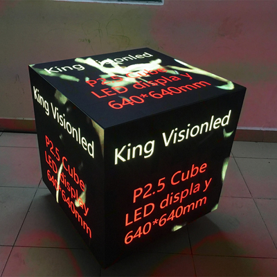 panneaux de mur 4k visuels menés d'intérieur P2.5 annonçant le cube de Rubik avec des aimants