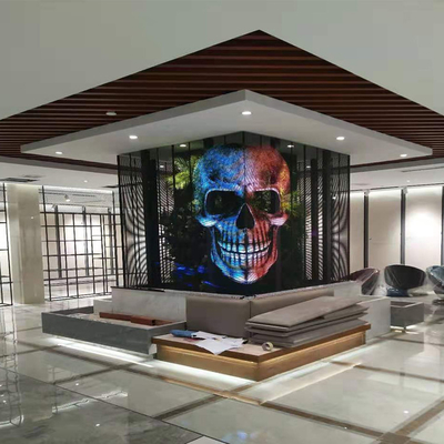 Écran de visualisation mené transparent extérieur pour le rideau avant en magasin de centre commercial